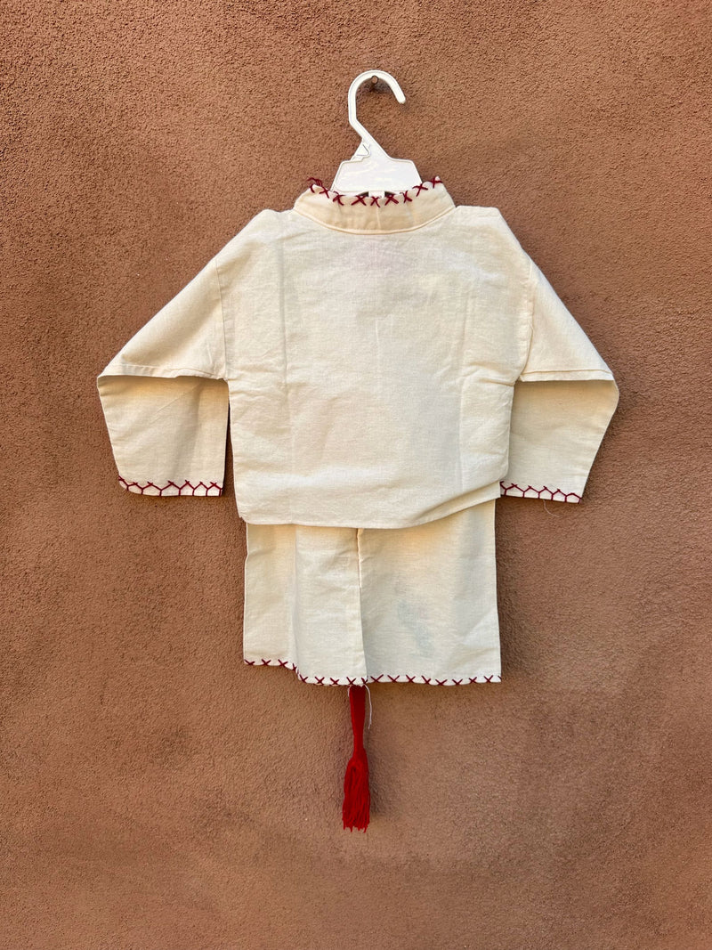 1950's Kid's Cotton Mexican Set with Virgen de Guadalupe