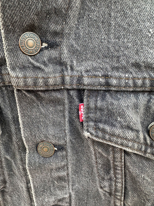 1980's Black Levi's Type III Denim Vest, 40R