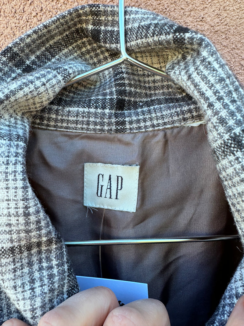 Gray & White GAP Wool Flannel