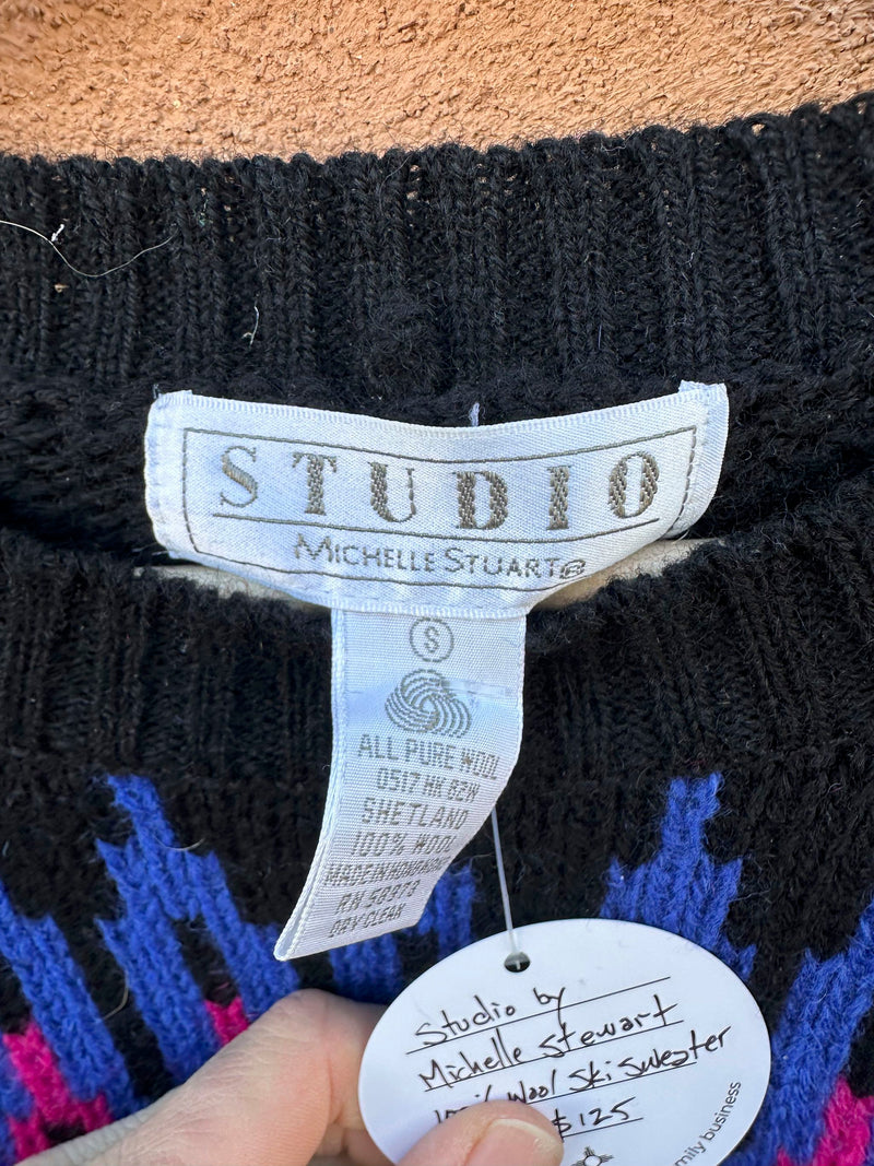 Studio by Michelle Stewart 100% Wool Ski Sweater