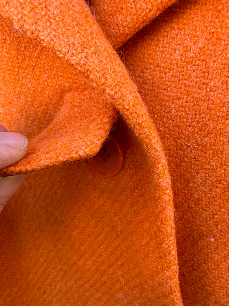 1960's Orange Wool Coat by Beverly Scranton