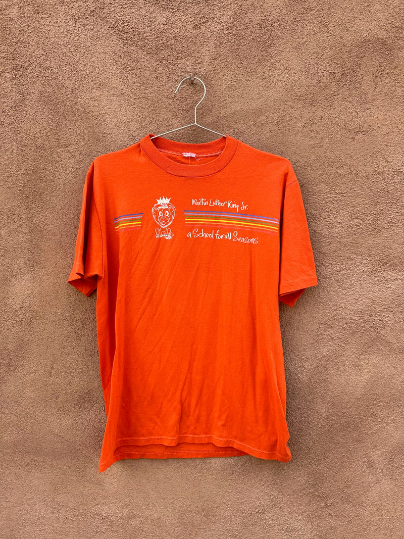 Martin Luther King Jr. 1980's Orange T-shirt