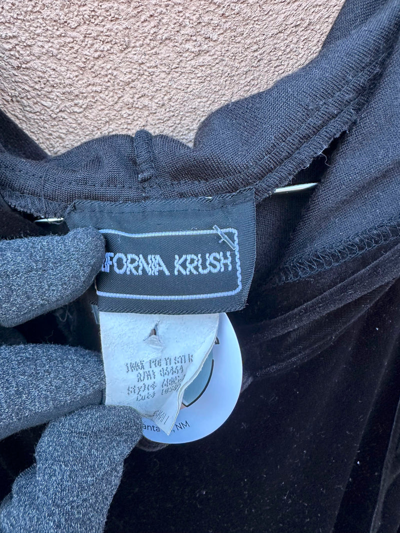 1980's California Krush Velveteen Hoodie - small