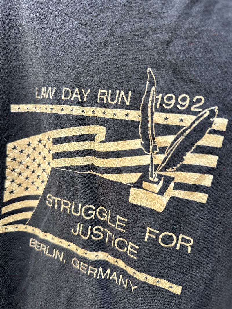 Law Day Run 1992 Berlin, Germany Cropped T-shirt