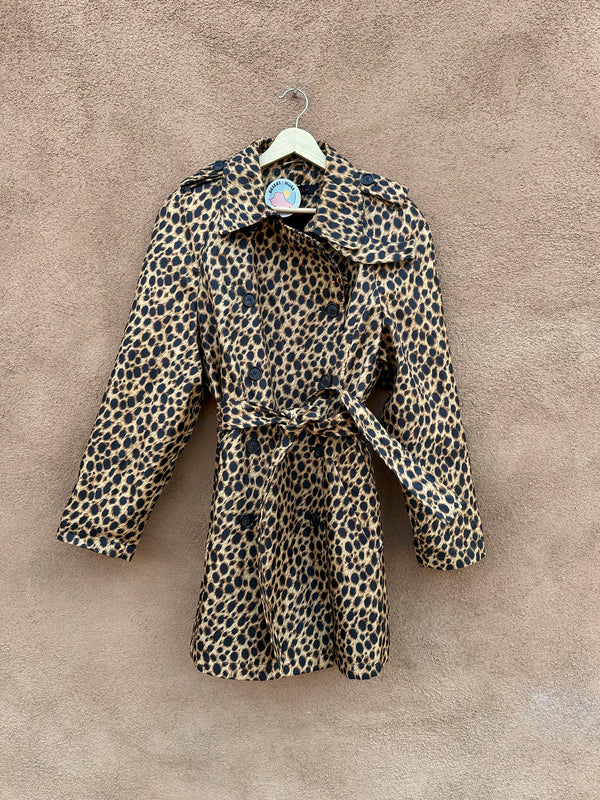 Anne Klein Leopard Print Spy Coat - 12