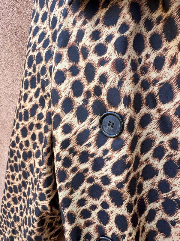 Anne Klein Leopard Print Spy Coat - 12