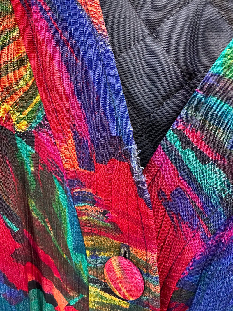 Colorful Paintbrush Cardigan by MA Studio - as is