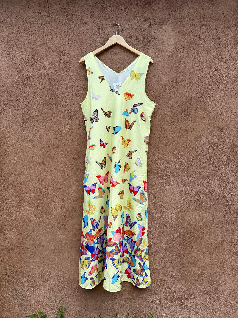 Yellow Butterfly Sun Dress