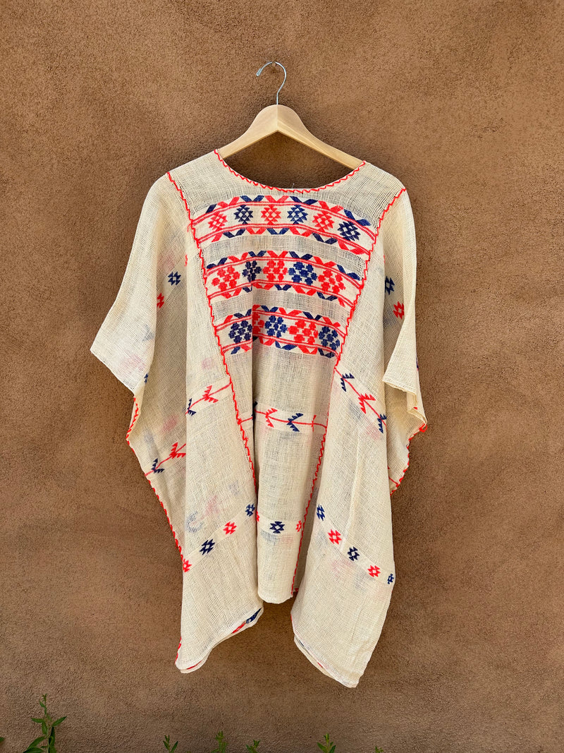 Woven Lightweight Jorongo - Traditional Mexican Top