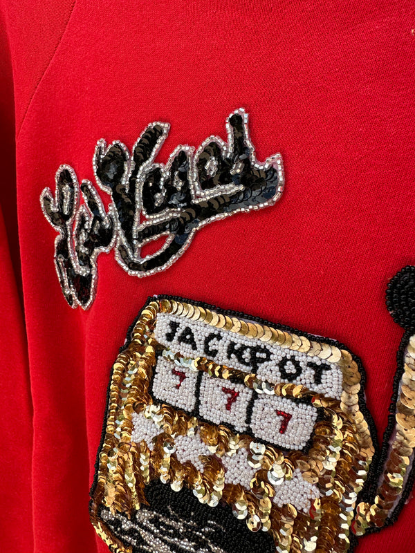 Las Vegas Jackpot Sequin Sweatshirt