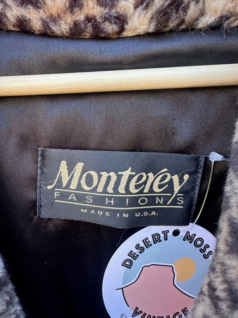 Monterey Fashions Faux Cheetah Coat