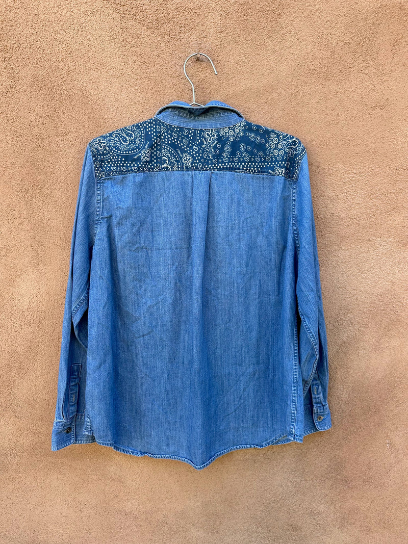 Women's Denim Chaps Blouse