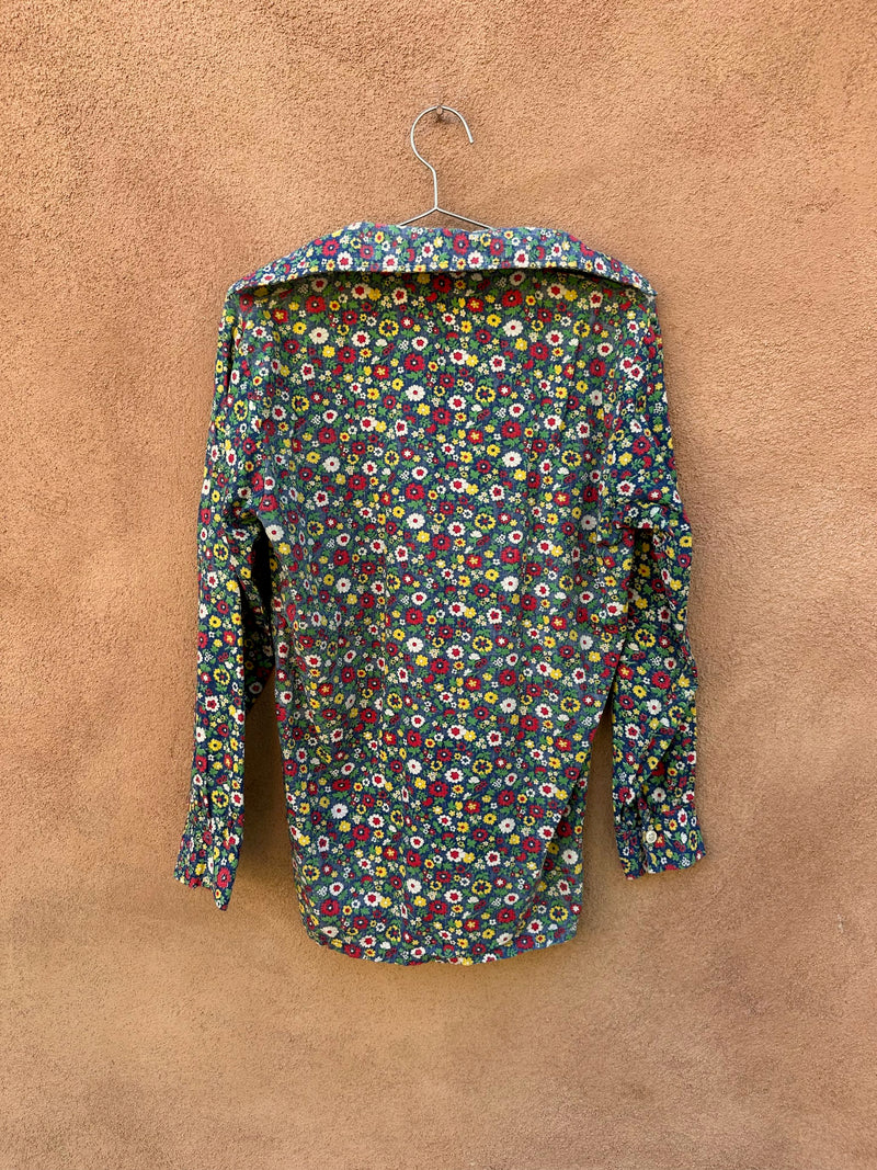 1960's David Winter Floral Hippie Blouse