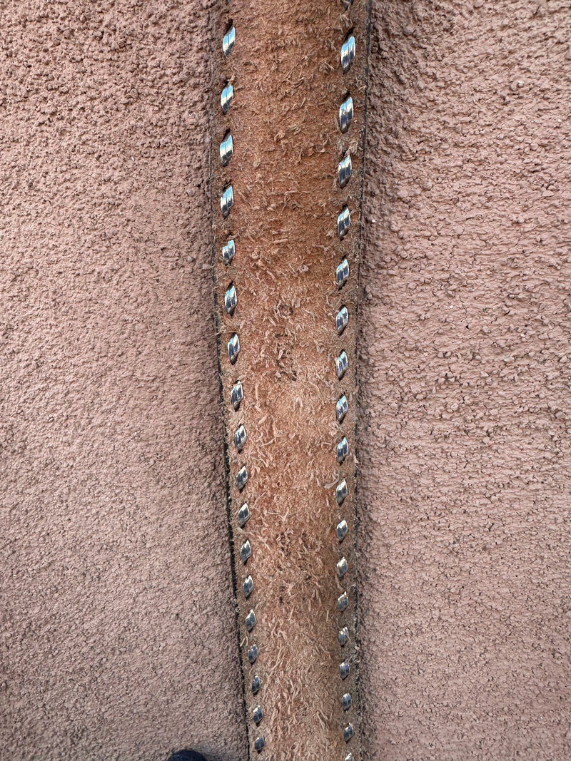 Rattlesnake Embossed Leather Belt J.W.B.