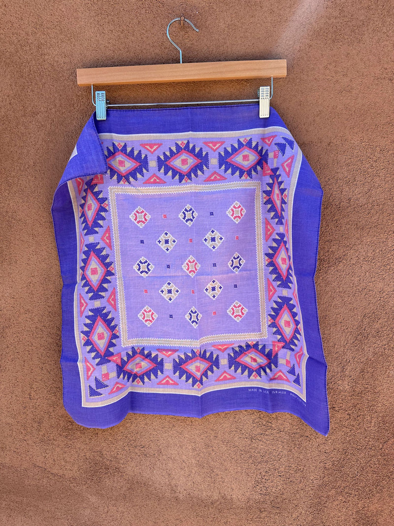 Purple Native American Handkerchief