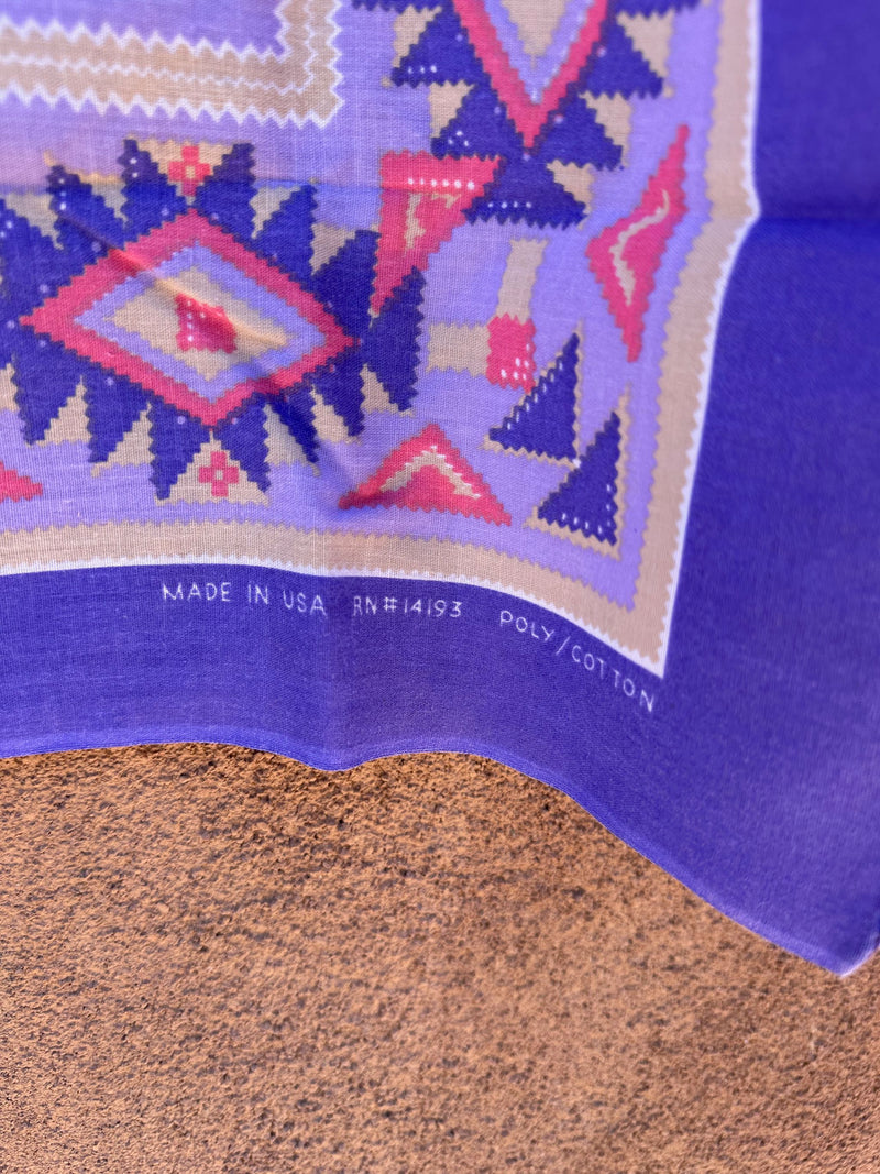 Purple Native American Handkerchief