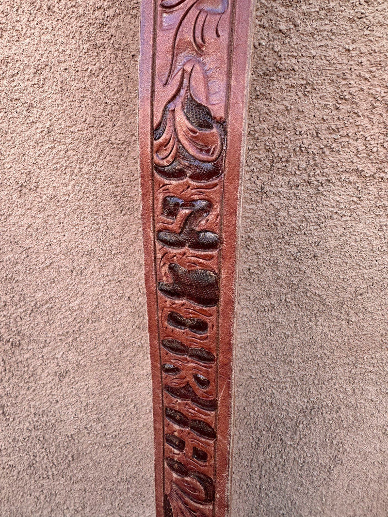 Hand Tooled Gloria Leather Belt