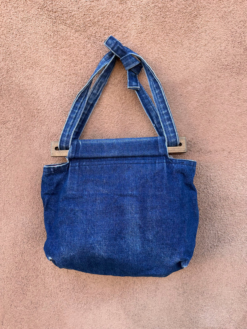 Real Purses 1970's Denim Purse