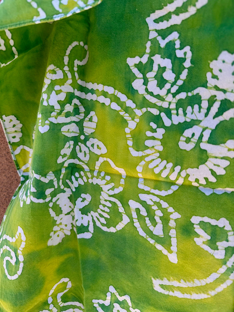 Green Batik Handkerchief