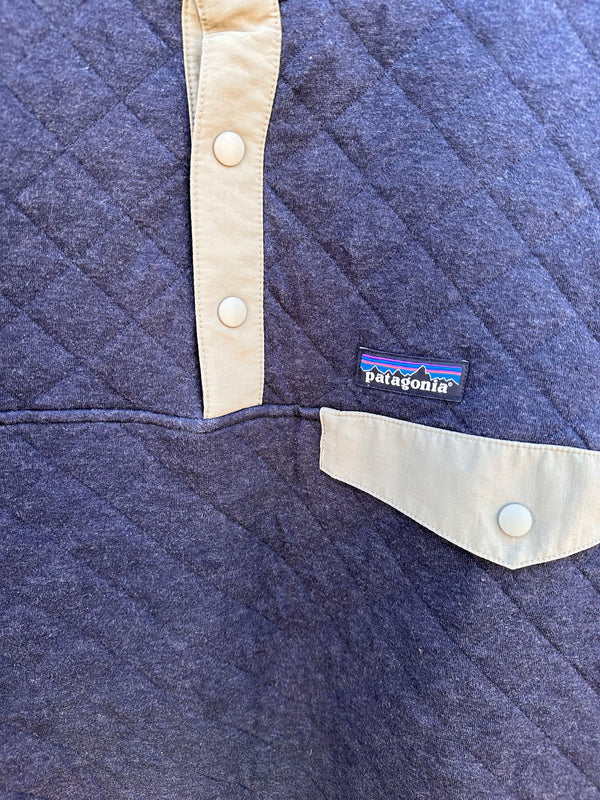 Patagonia Organic Cotton Gray & Tan Fleece