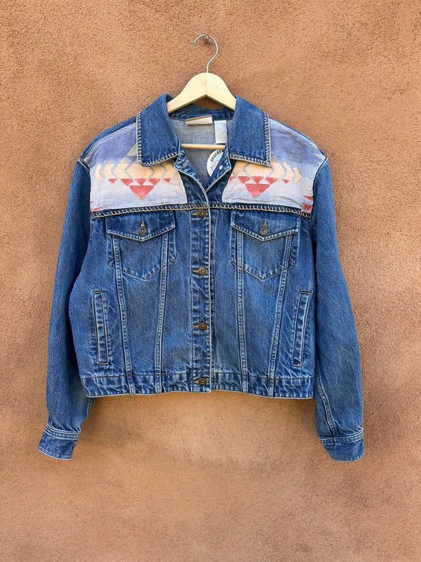 Liz Claiborne Denim Jacket with Denim Southwest Details