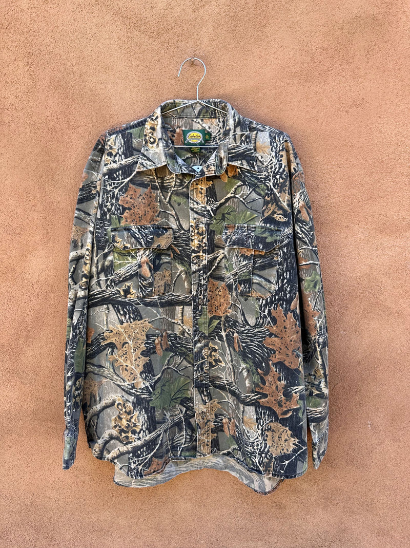 Cabela's Seclusion 3D Camo Button Up Shirt - XLT