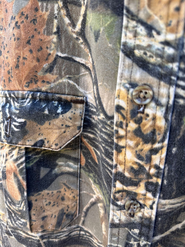 Cabela's Seclusion 3D Camo Button Up Shirt - XLT