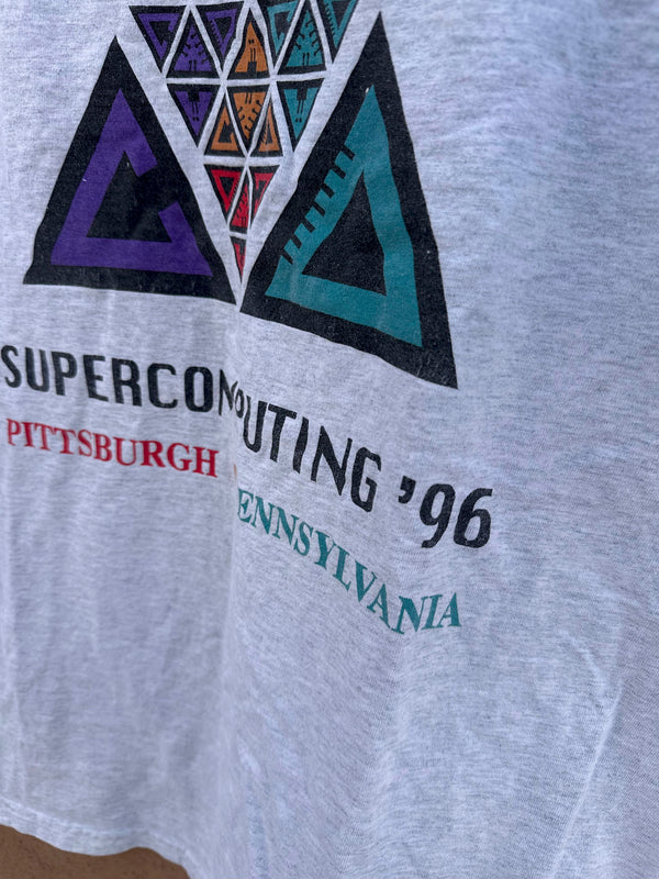 Gray Supercomputing '96 T-shirt - Large - Pittsburg, Pennsylvania