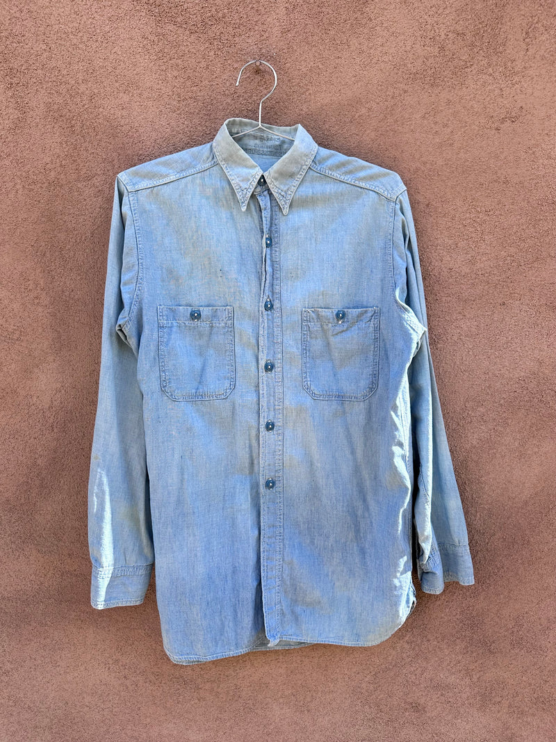 WWII Chambray Sailor Tin Can Shirt - Abeyta