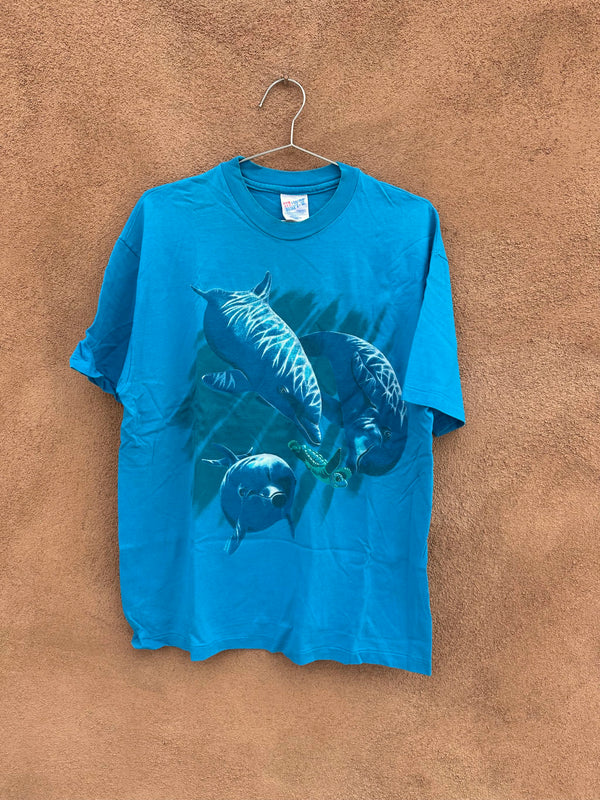 Blue Dolphin T-shirt - Large