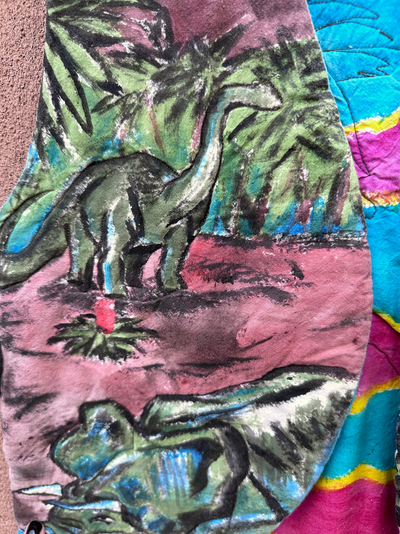 Embudo Fabric Designs Vest with Dinosaurs