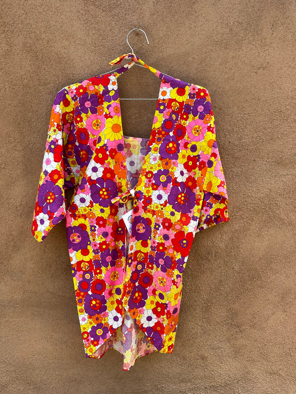 1960's Floral Rear Lace Tunic