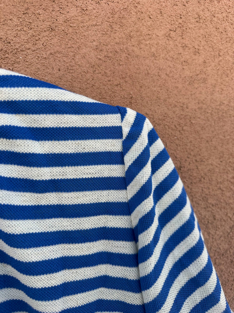 1970's Blue & White Striped T-shirt