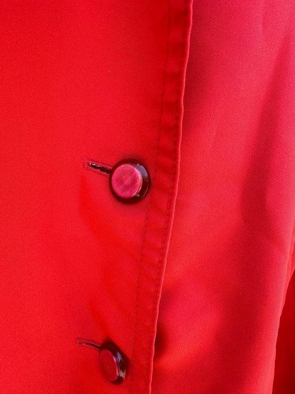 1960's Voyager West Red All Weather Traveler Cape