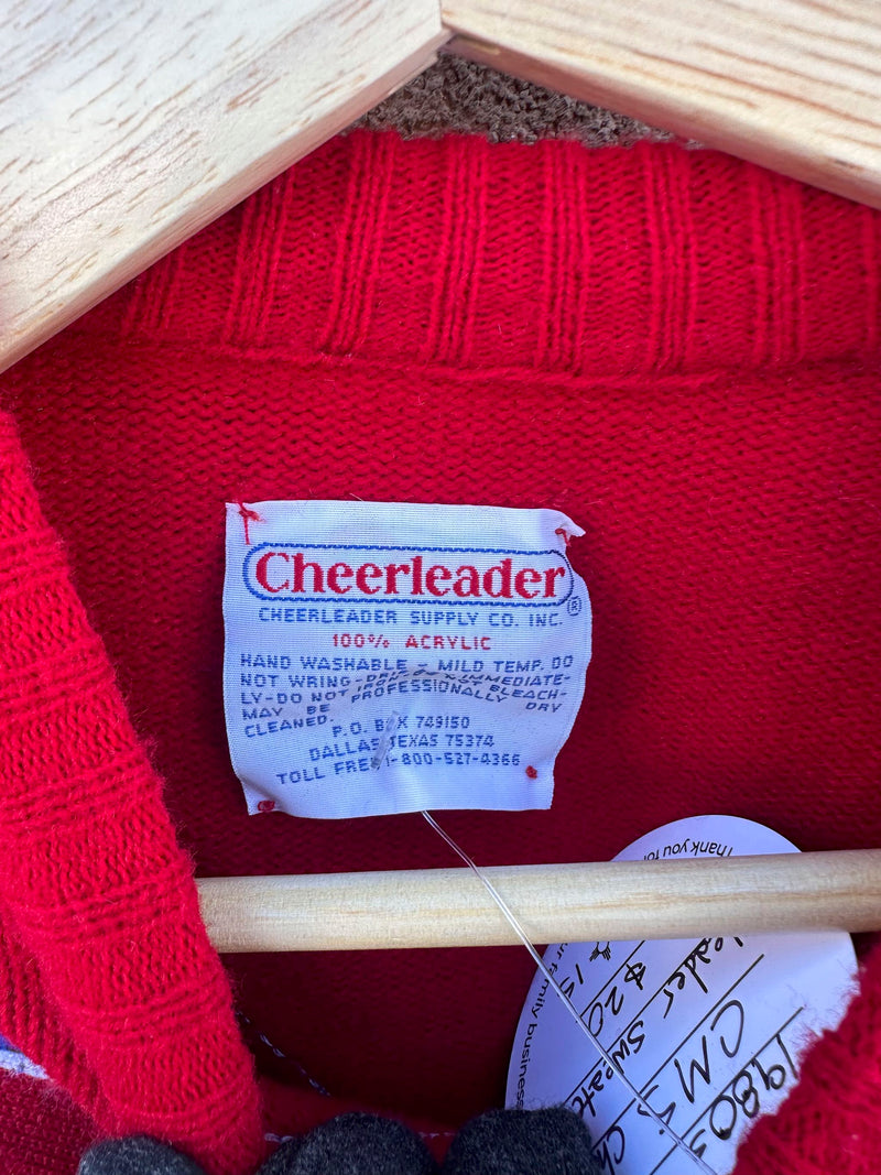 1980's CMS Cheerleader Sweater - as is