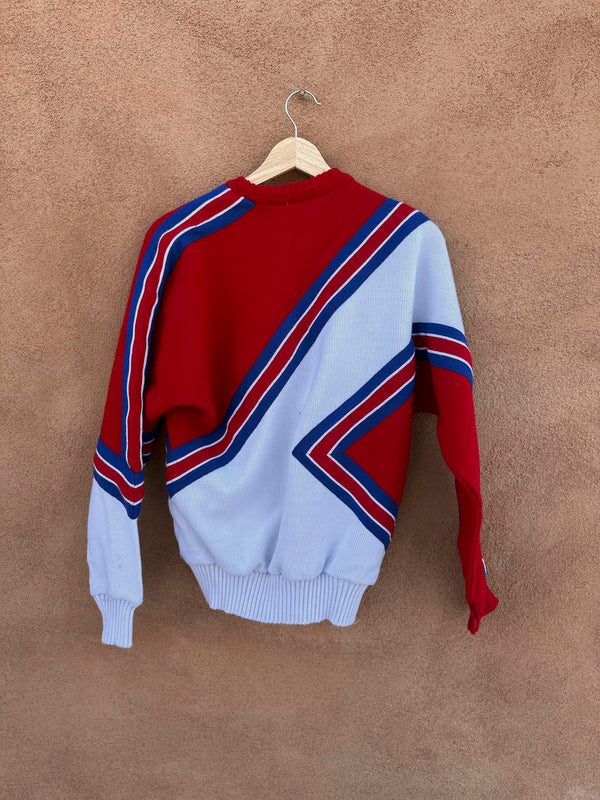 1980's CMS Cheerleader Sweater - as is