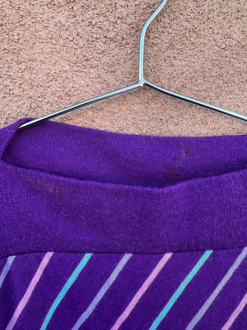 Purple Striped Top by Andra, Inc. - as is