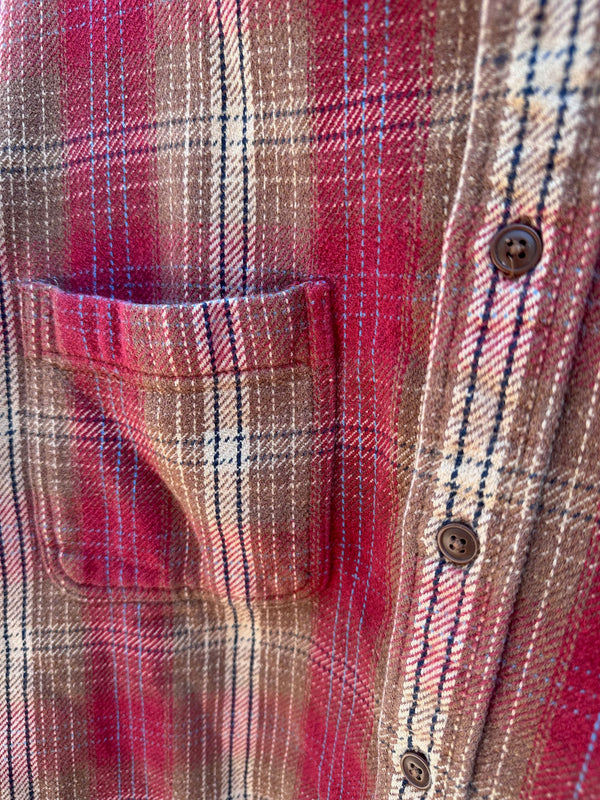 90's Warm Tone Plaid St. John's Bay Flannel