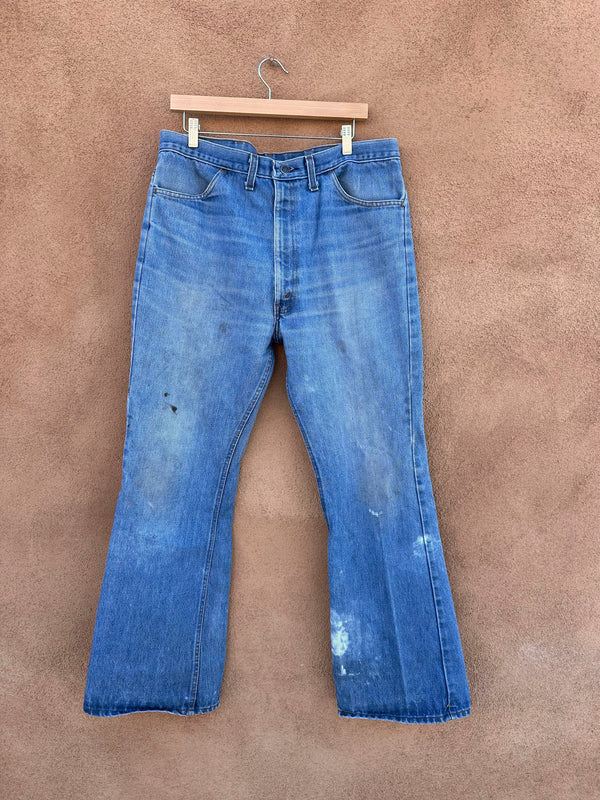 1970's Thumbs Up Bellbottom Jeans 35 x 30