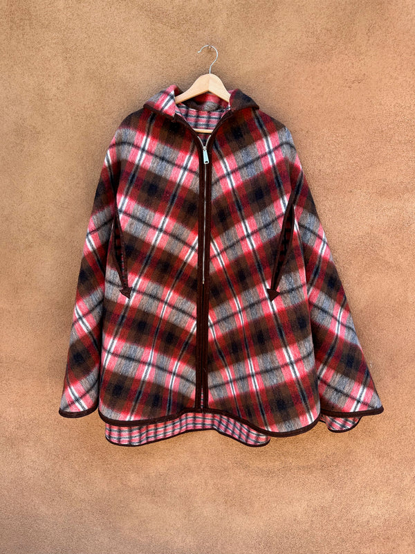 1950's Reversible Poncho with Western Welt Pockets