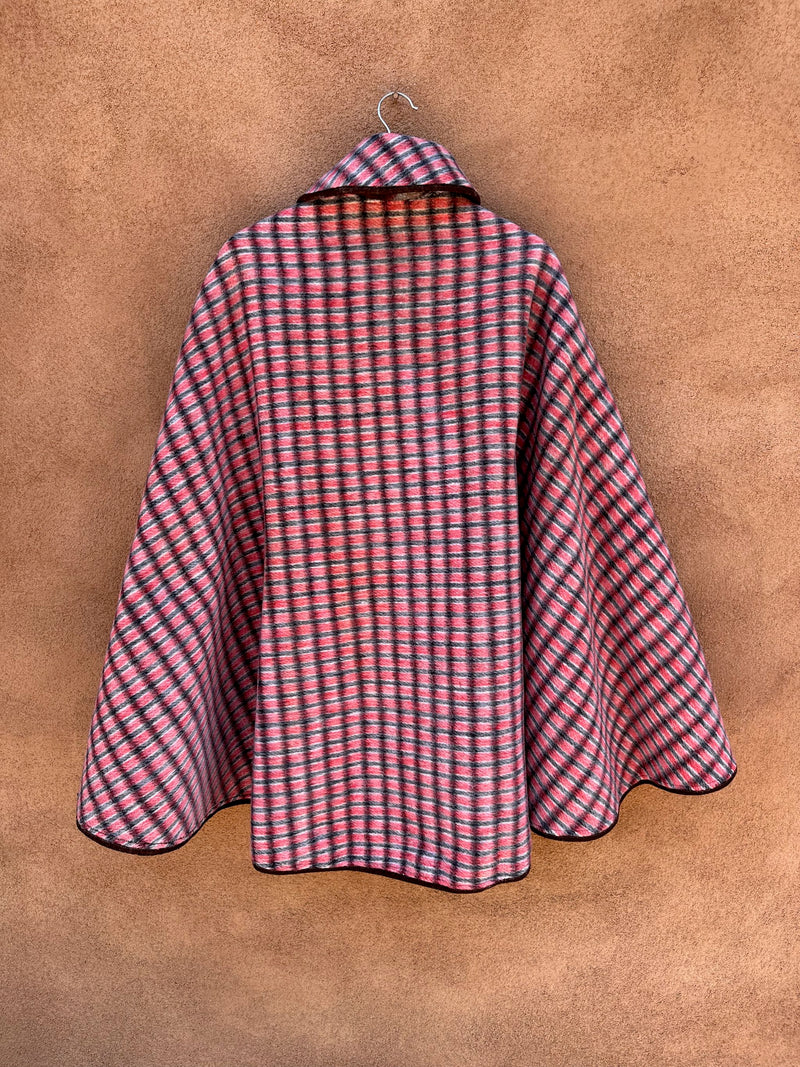 1950's Reversible Poncho with Western Welt Pockets