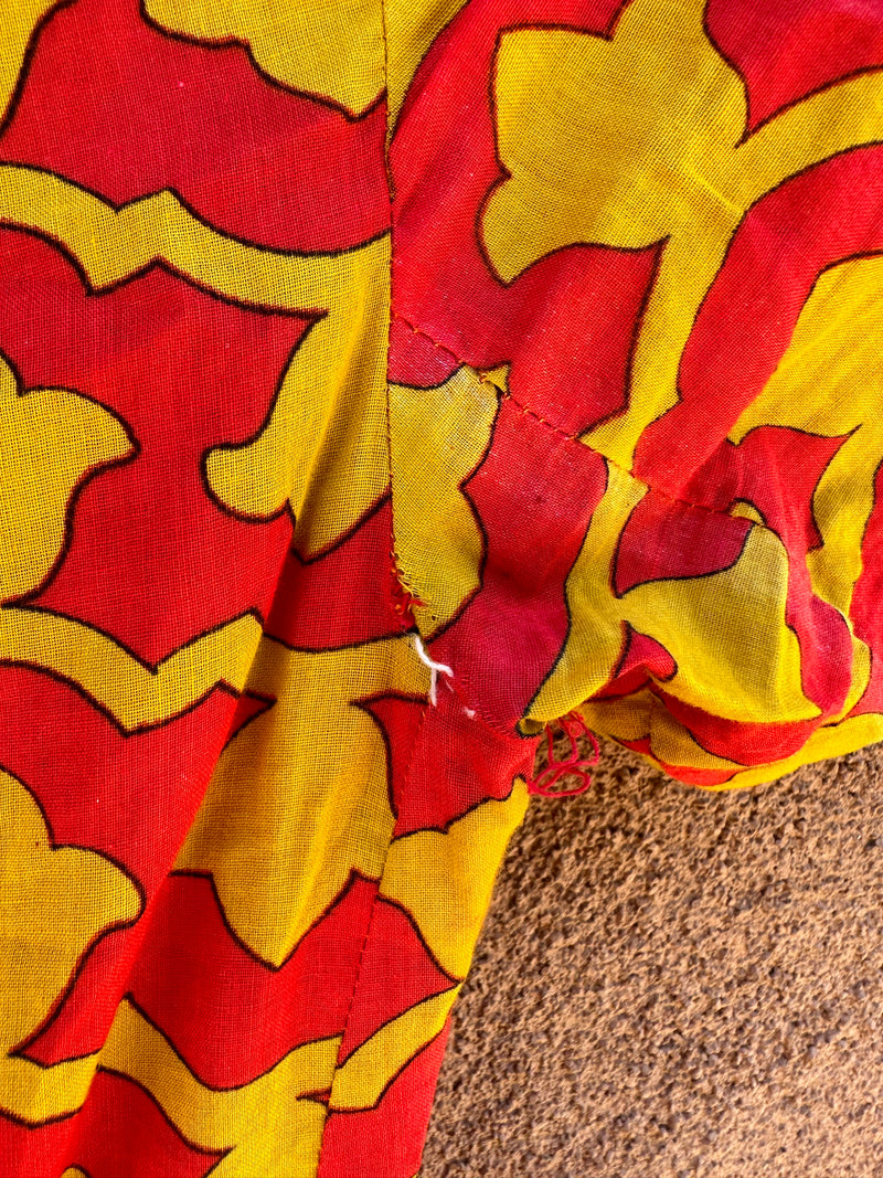 Red and Gold Lightweight Dress