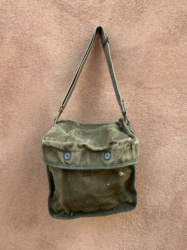 Drab Green Military Issue Vietnam Era Radio Bag