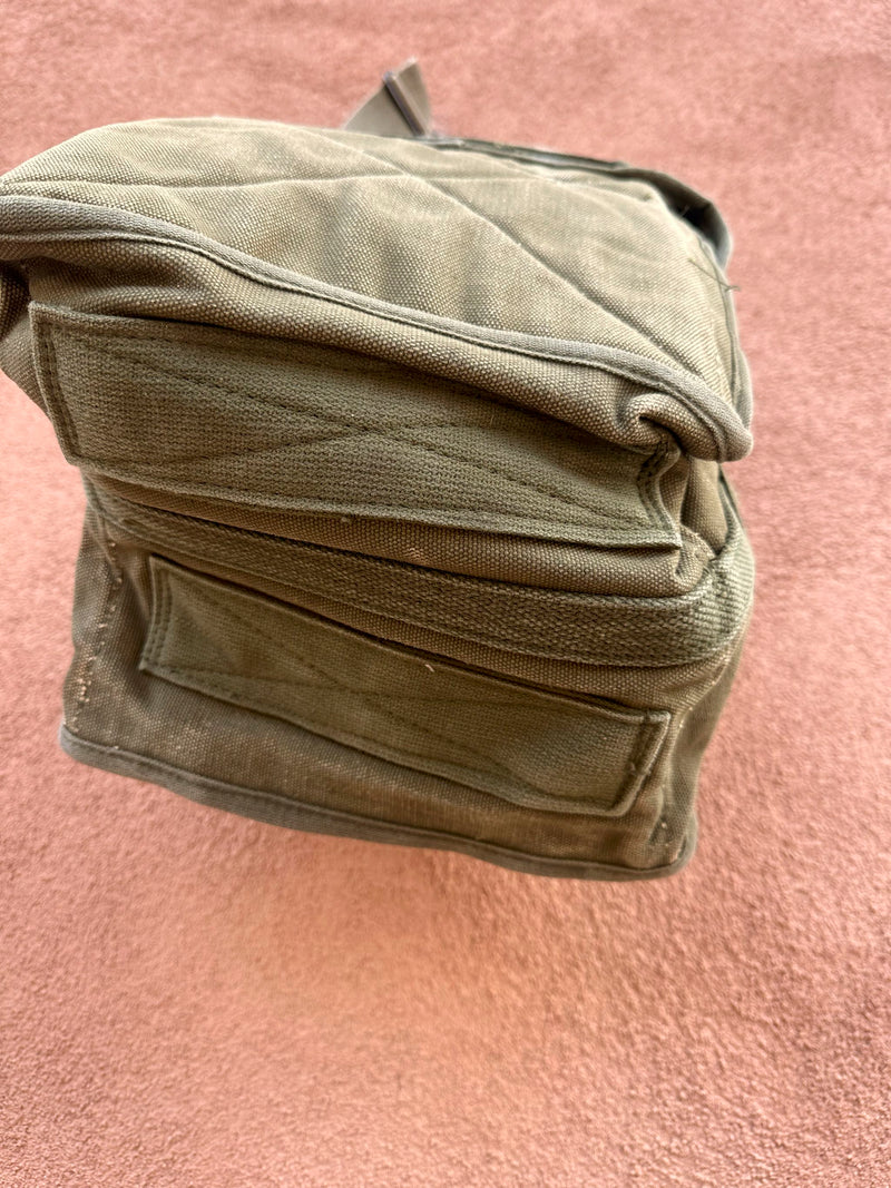 Drab Green Military Issue Vietnam Era Radio Bag