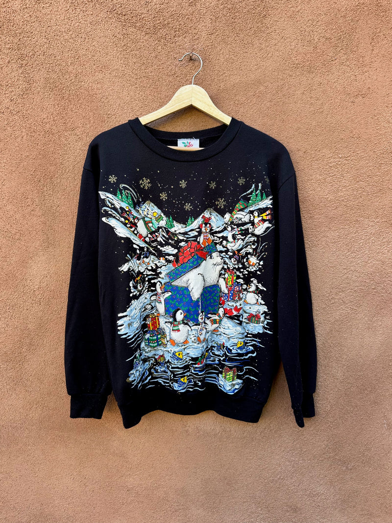 Holiday Penguin Sweatshirt