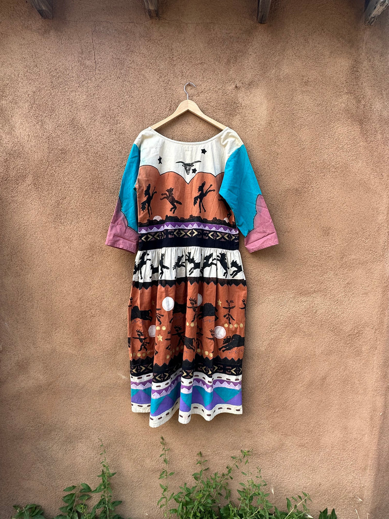 Robin Brown Hand Painted Dress