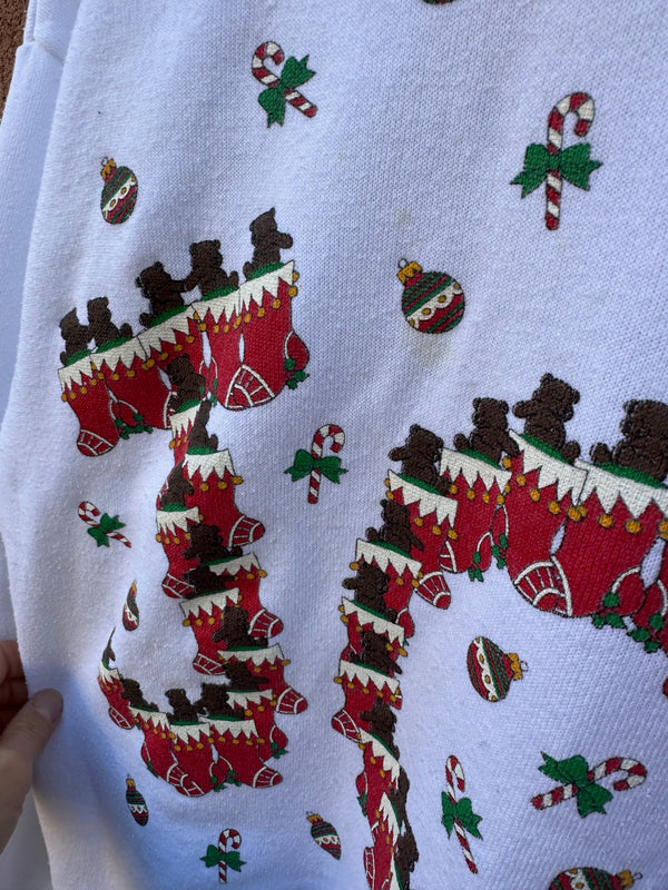 Teddy Bear Joy Holiday Sweatshirt