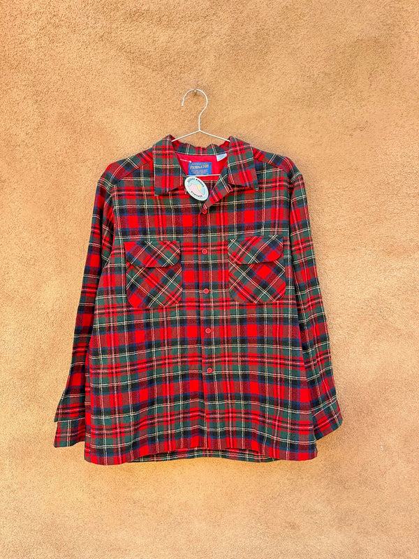 Red & Green Plaid Pendleton Shirt