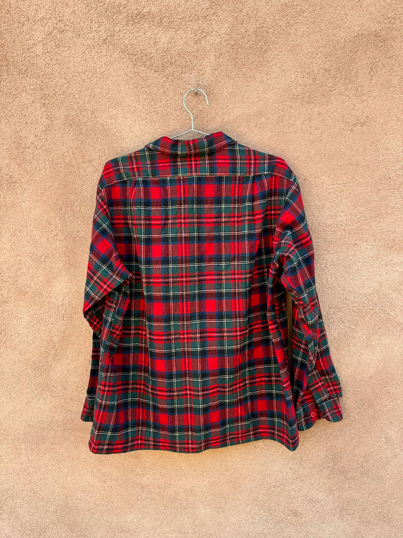 Red & Green Plaid Pendleton Shirt