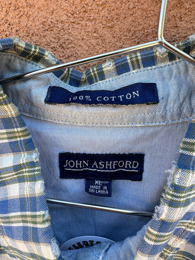 Blue & Green Plaid John Ashford Shirt